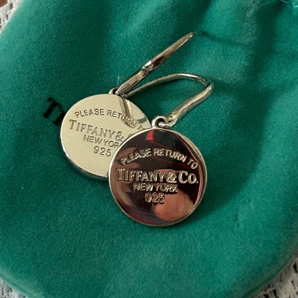 Tiffany & Co Circle Dange Earrings - Picture 1 of 4